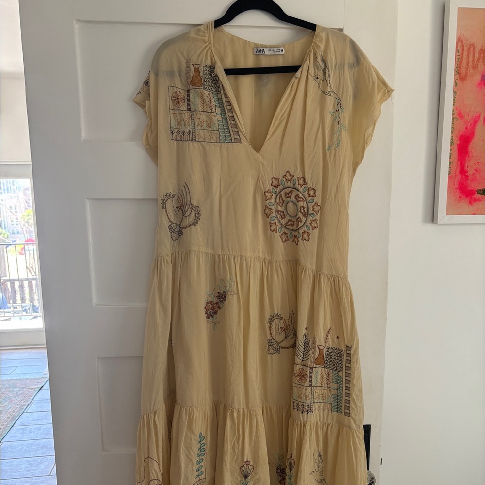 Zara boho dress midi/maxi
